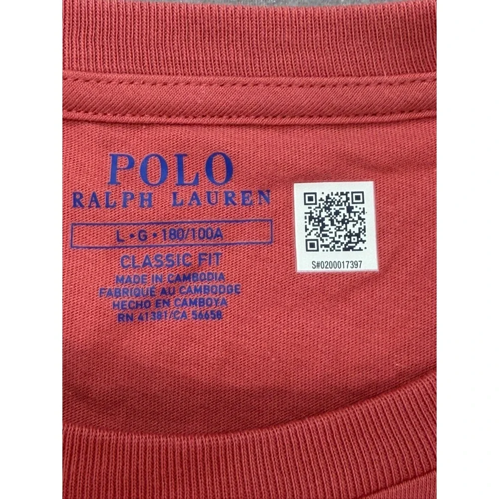 New Polo Ralph Lauren Men Crew Neck‎ T-Shirt Red Small